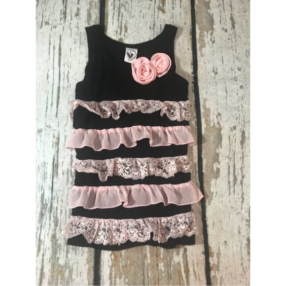 Limeapple Pink Ruffled Tank - Picture 1 of 3